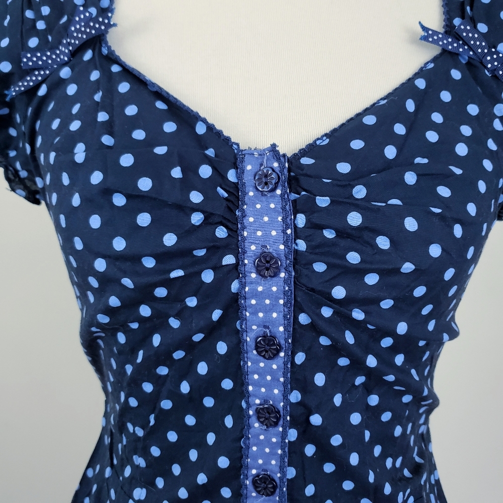 ModCloth Friday on My Mind Retro Polka Dot Dress - Picture 3 of 8